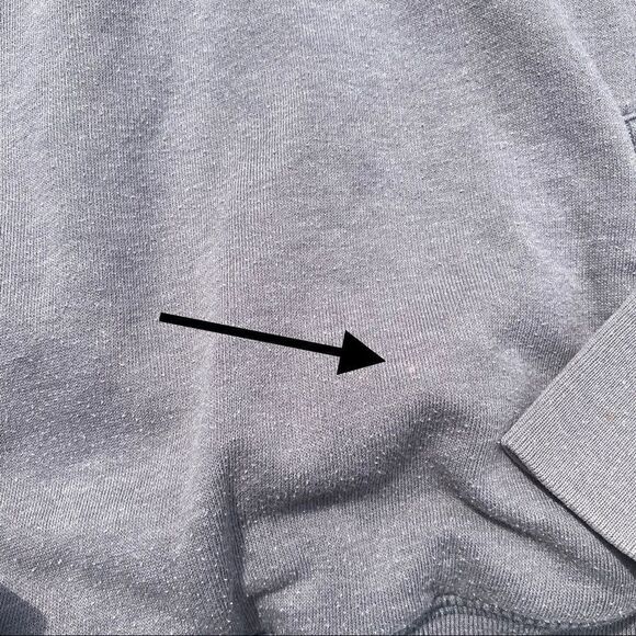 Victoria’s Secret PINK Grey Perfect 1/4 Zip Mock Neck Sweatshirt Size XS - Picture 5 of 7